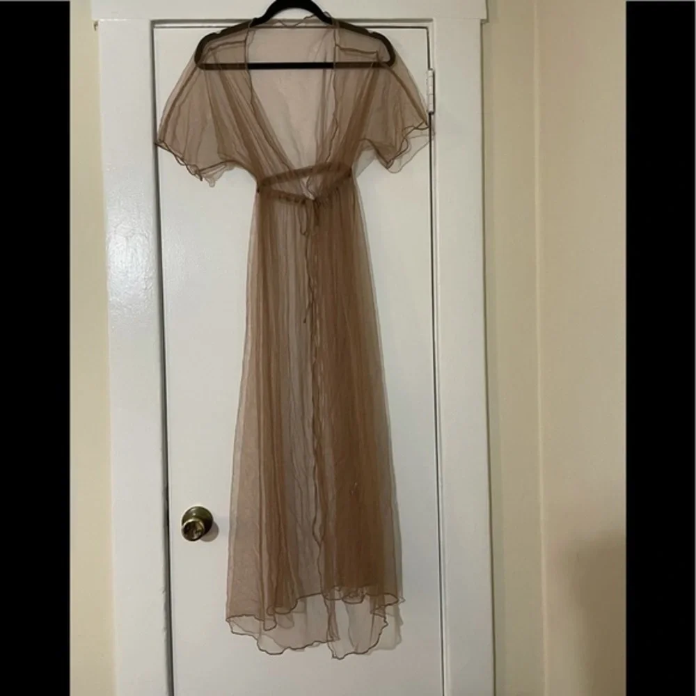 Sheer Tan beach‎ coverup one size fits most